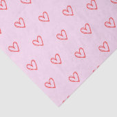 Roze hart tissuepapier (Detail)