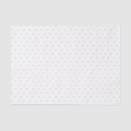 Roze hart tissuepapier (Voorkant)
