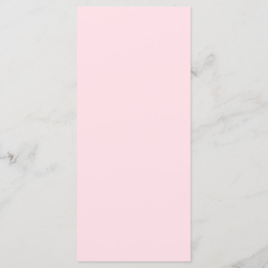 Roze hart trouwmenu. Romantisch modern diner Menu (Achterkant)