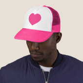 Roze hart trucker pet (In situ)