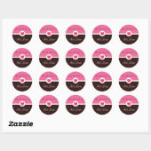 Roze Hart "uit de keuken van" Sticker (Vel)