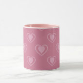 Roze Hart Valentijn Koffiemok Mok (Midden)