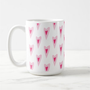 Roze Hart Valentijns Waterfles Koffiemok