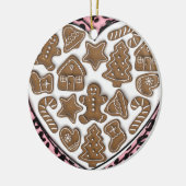 Roze Hart van Gingerbread Ornament (Links)
