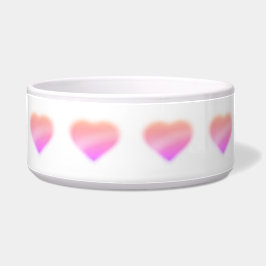 roze hart voerbakje