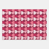 Roze Hart Vorm Jigsaw Puzzle Inpakpapier Vel (Voorkant)