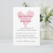 Roze hart Weddenschap Kaart (Staand voorkant)