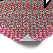 Roze Hart Wit Kat Print (Hoek)