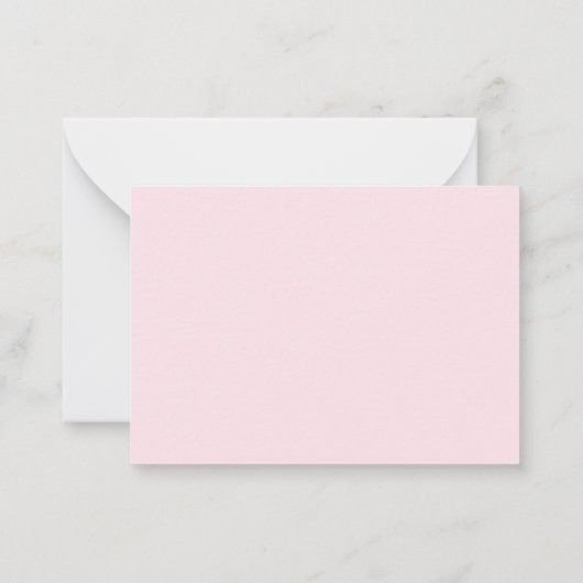 Roze Hart Woodland Dierenvos Dank u Notecards Notitiekaartje (Achterkant)