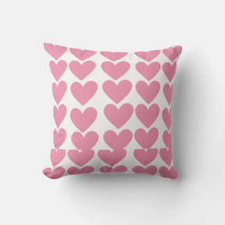 Roze hart Worpkussen Kussen