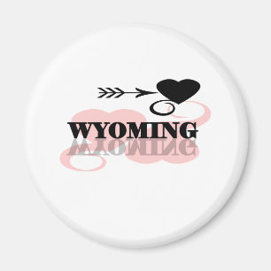Roze Hart Wyoming Magneet