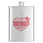 Roze hart Xoxo Hugs en Kisses Flacon (Voorkant)