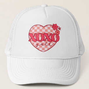 Roze hart Xoxo Hugs en Kisses Trucker Pet