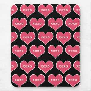 Roze Hart XOXO Mousepad Muismat