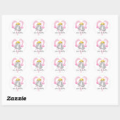 Roze Hart & Zilveren Klokken Stickers (Vel)