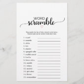 Roze hart | Zwarte kalligrafie mama of papa Game (Achterkant)