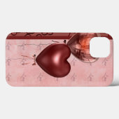 Roze hartballonnen en liefde Case-Mate iPhone case (Achterkant (horizontaal))