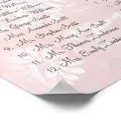 Roze Hartblad Boom Poster (Hoek)