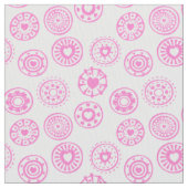 Roze hartcirkels | stof (Close Up)