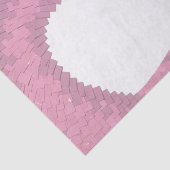 Roze hartdraak op wit tissuepapier (Detail)