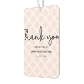 Roze Hartelijk dank Rijden door Baby shower voor h Luchtverfrisser (Links)