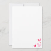 Roze Harten 1e Verjaardag Onze Kleine Lieverd Kaart (Achterkant)