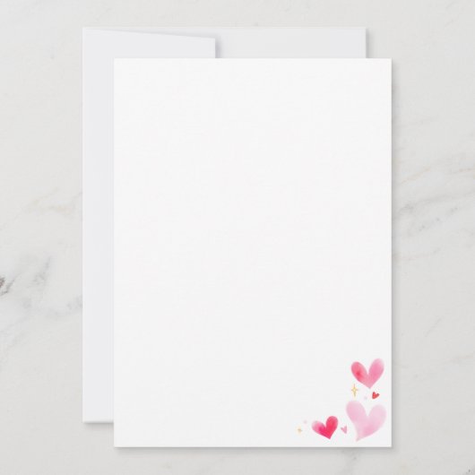 Roze Harten 1e Verjaardag Onze Kleine Lieverd Kaart (Achterkant)