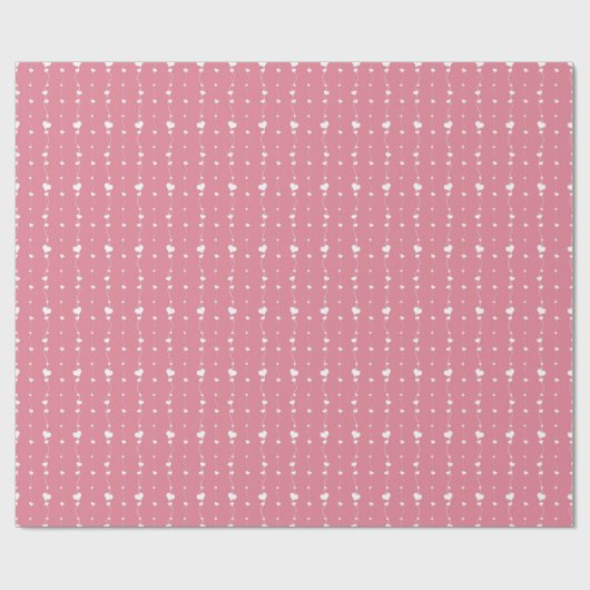 Roze harten aan een touwtje Gefeliciteerd met Vale Cadeaupapier (Vlak)