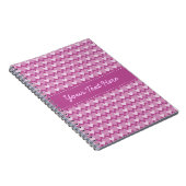 Roze harten aangepast notitieboek (Rechterzijde)