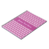 Roze harten aangepast notitieboek (Linkerzijde)