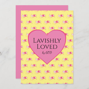 roze harten Aangepaste gele Valentijnsdag