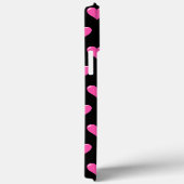 Roze harten aangepaste kleuren - zwart Case-Mate iPhone case (Achterkant / Rechts)