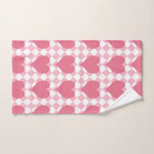 Roze harten bad handdoek (Handdoek)