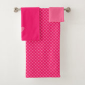 Roze harten bad handdoek (Insitu)