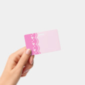 Roze harten badge (Handheld)