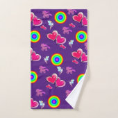 Roze Harten Badhanddoek Sets Bad Handdoek (Handdoek)