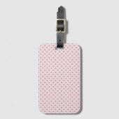 Roze harten bagagelabel (Voorkant (verticaal))