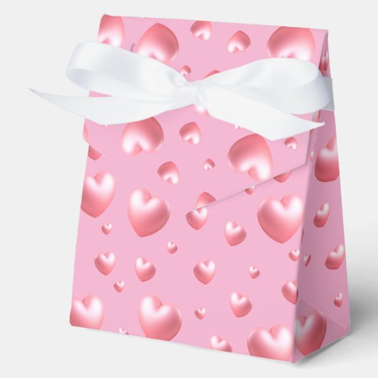 Roze harten bedankdoosjes (Voorkant)