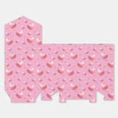 Roze harten bedankdoosjes (Ongevouwen)