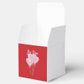 Roze harten bedankdoosjes (Geopend)