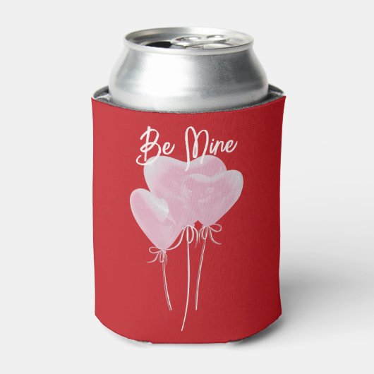 Roze harten blikjeskoeler (Blikje Voorkant)