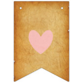 Roze Harten Bruin Vrijgezellenfeest Decor Vlaggetjes (Eerste vlag)