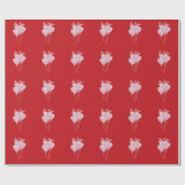 Roze harten cadeaupapier (Vlak)