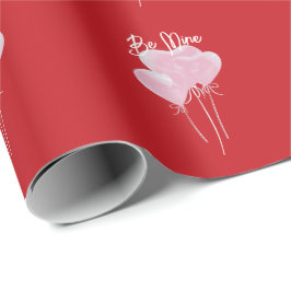 Roze harten cadeaupapier