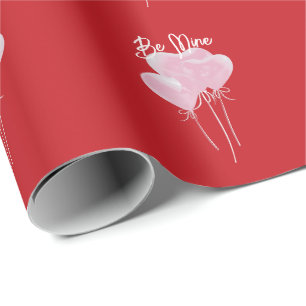 Roze harten cadeaupapier