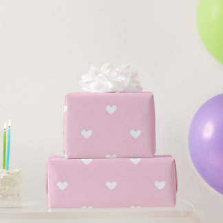 Roze harten cadeaupapier