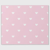 Roze harten cadeaupapier (Vlak)