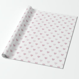 Roze harten cadeaupapier