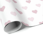 Roze harten cadeaupapier (Rol Hoek)