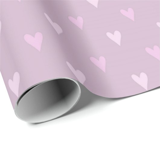 Roze Harten Cadeaupapier (Rol Hoek)
